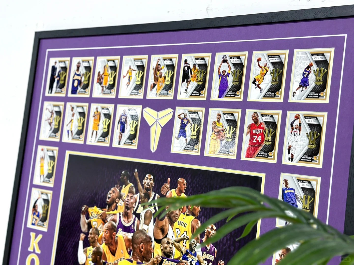 Kobe Bryant Trading Card with Personalized Custom Design Framed 000045