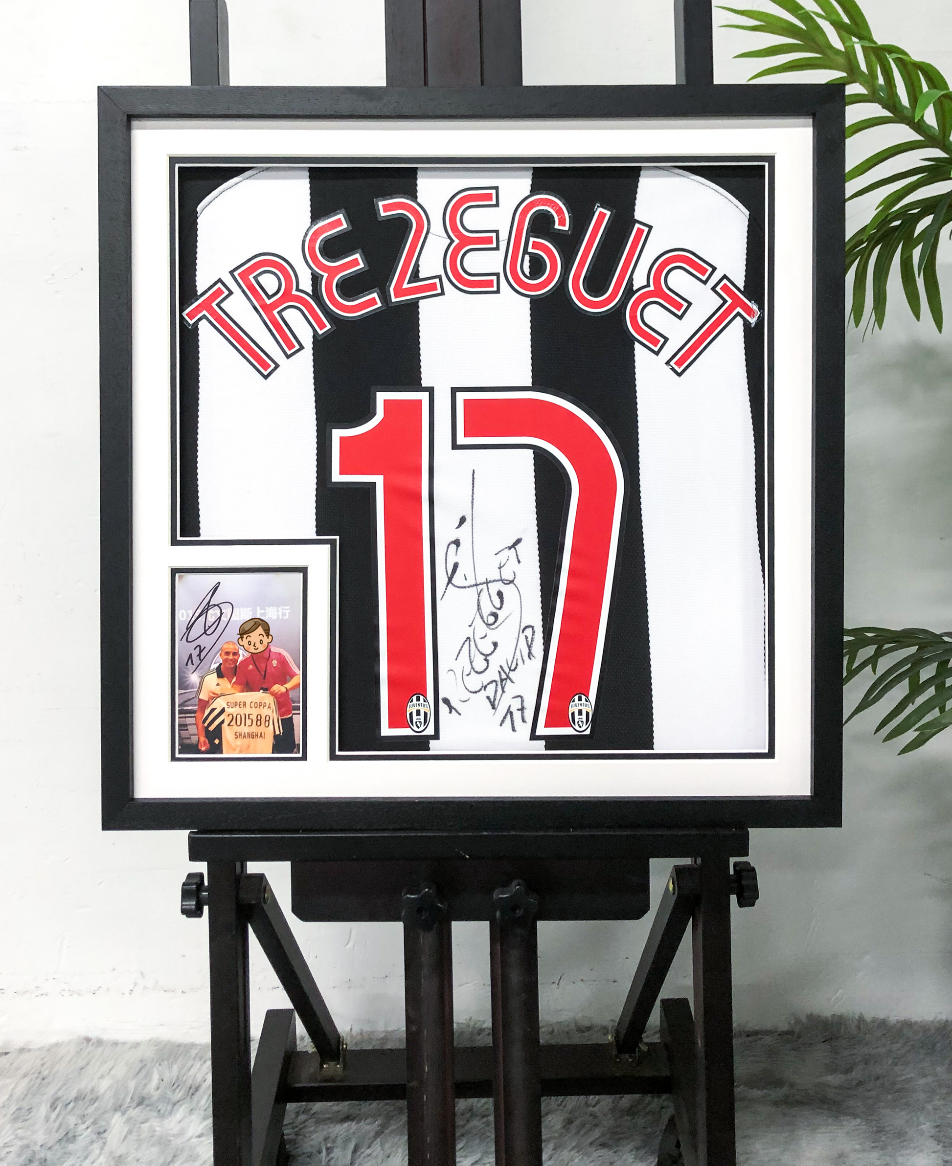 David Trezeguet Juventus FC Jersey Custom Framing