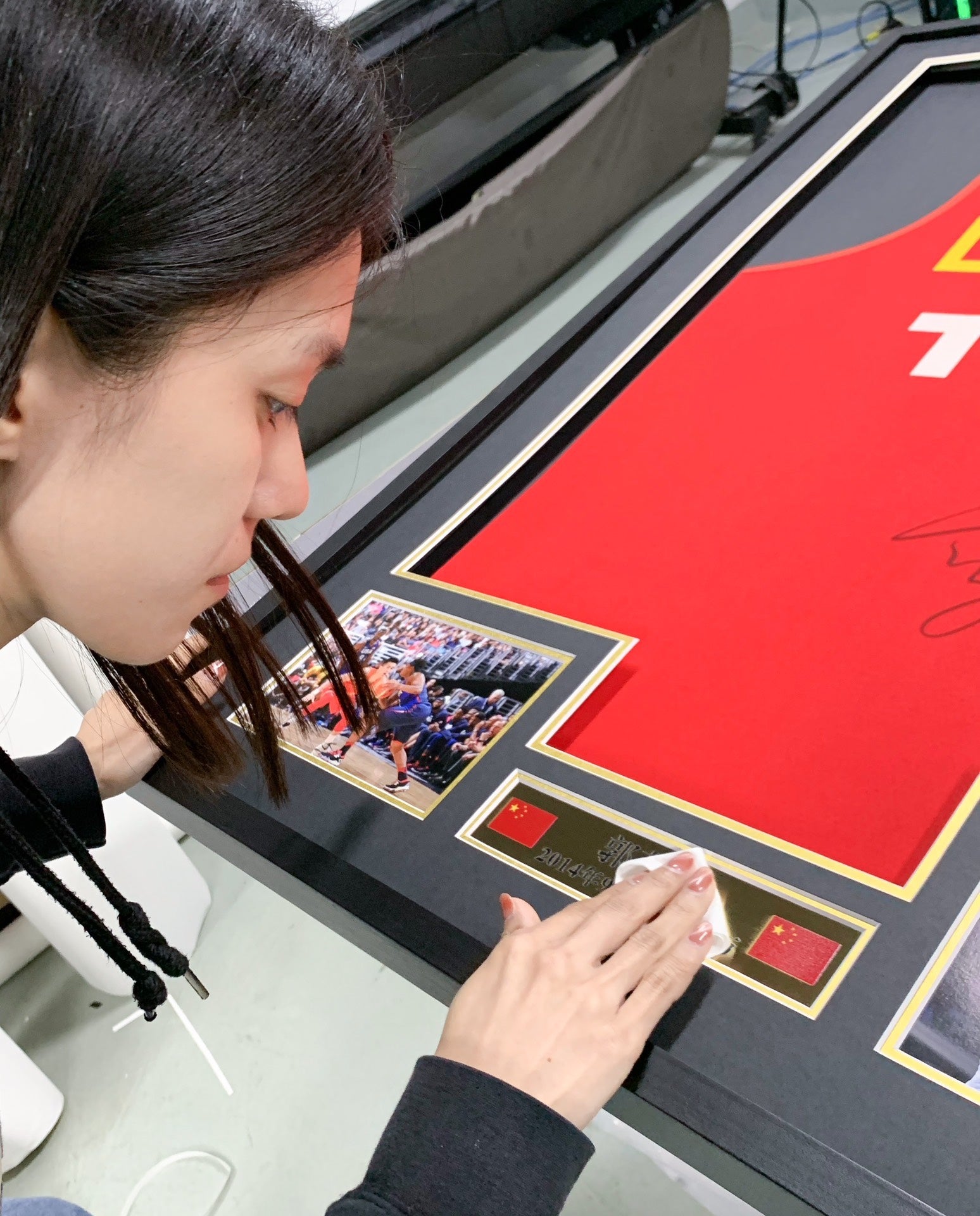 Basketball Sentimental Item Autographed Custom Framed Jersey