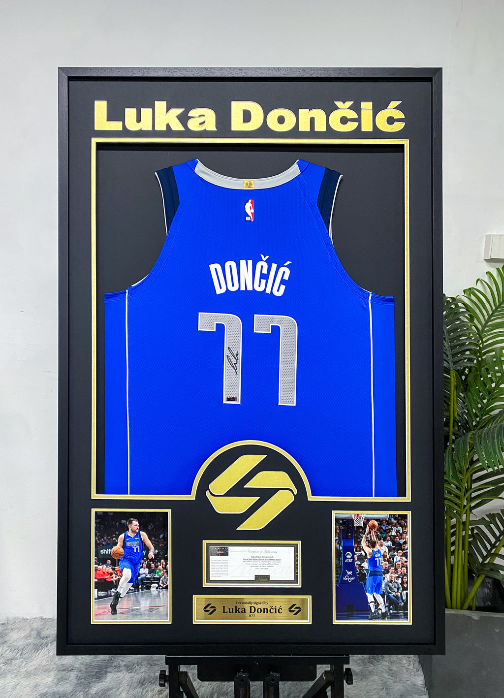 Luka Dončić Dallas Mavericks Jersey Framing