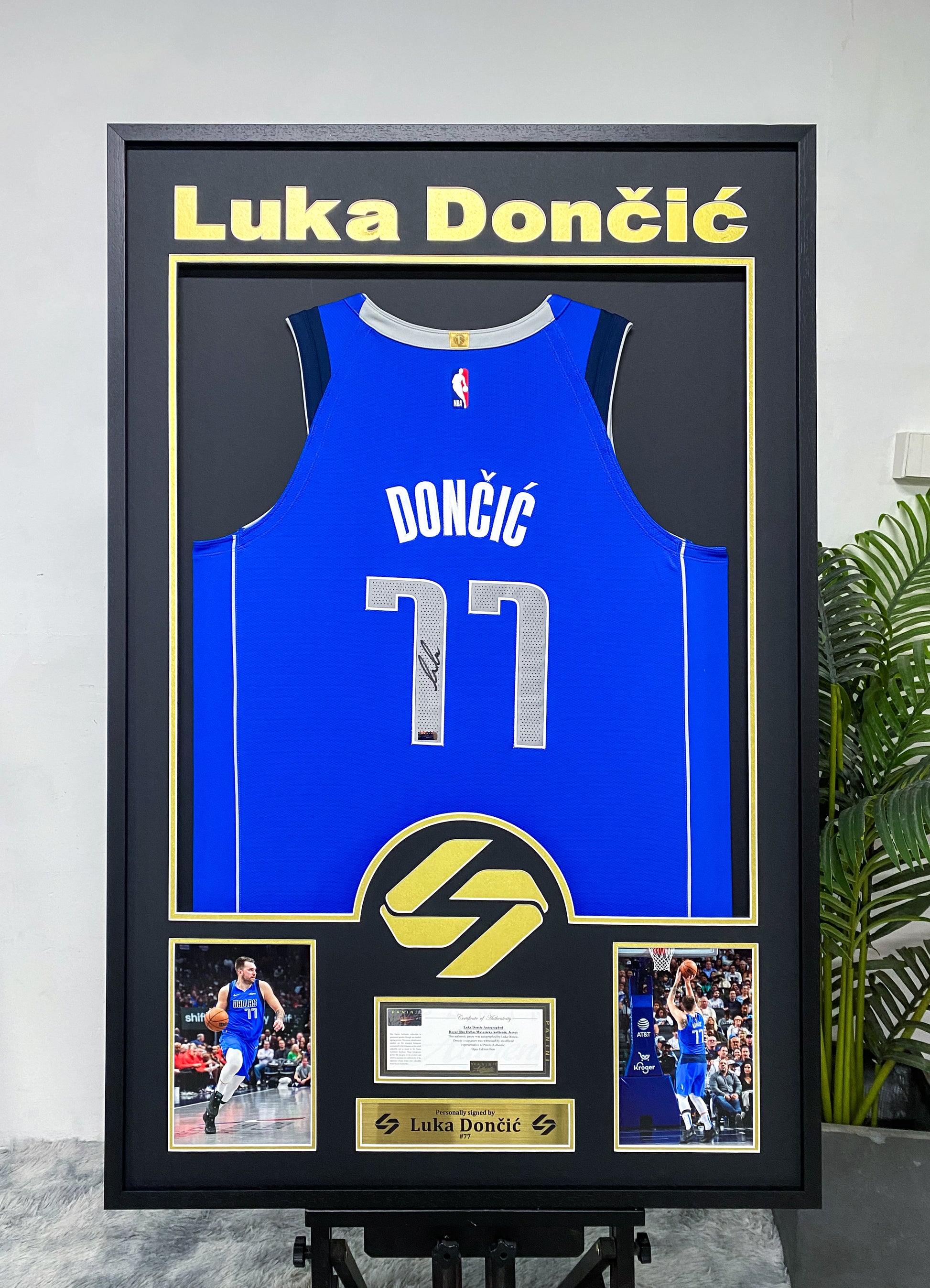 Luka Dončić Dallas Mavericks Jersey Framing