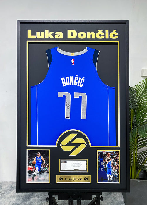 Luka Dončić Dallas Mavericks Jersey Framing