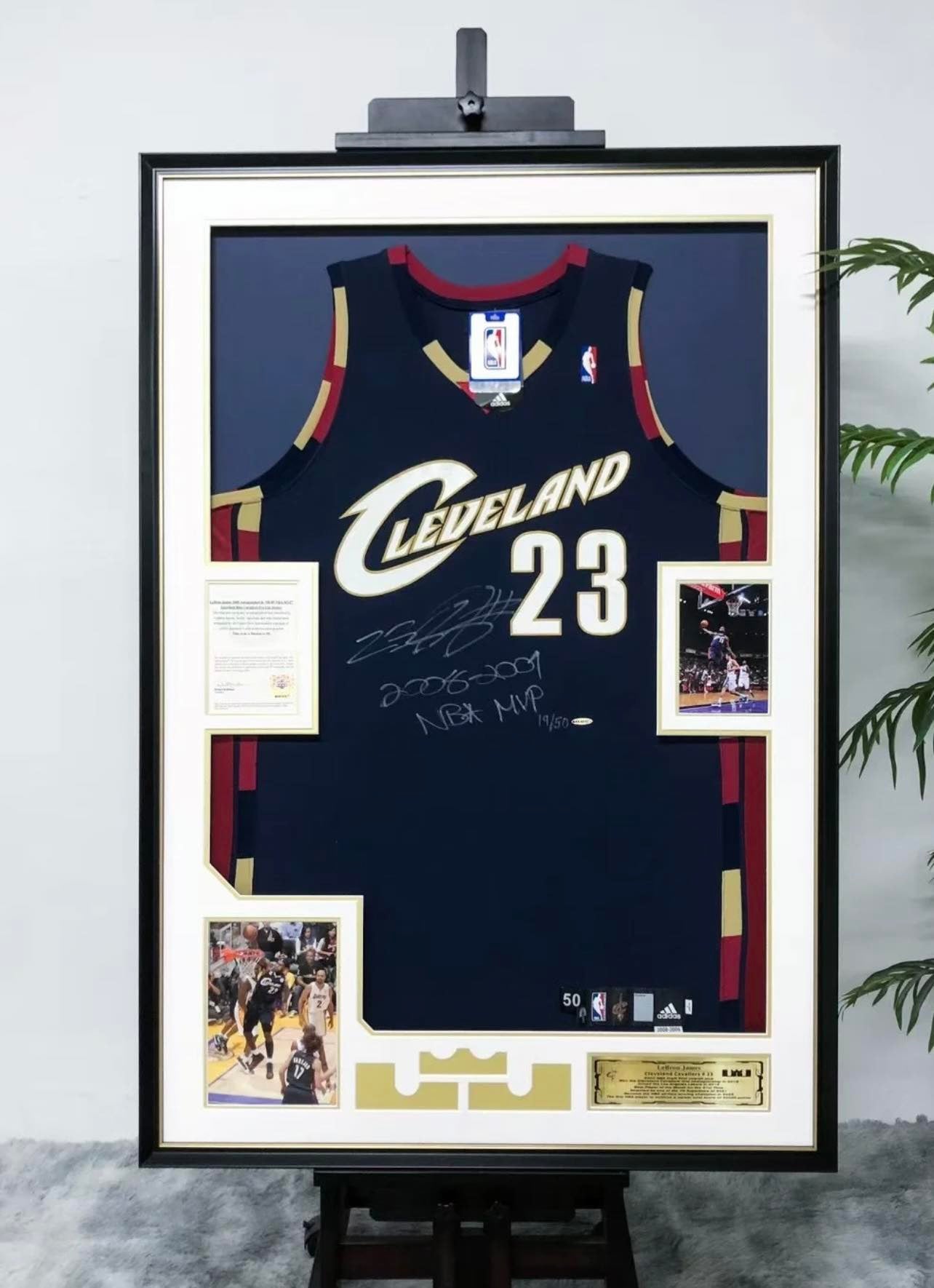 LeBron James Cavaliers Autographed Jersey Framing