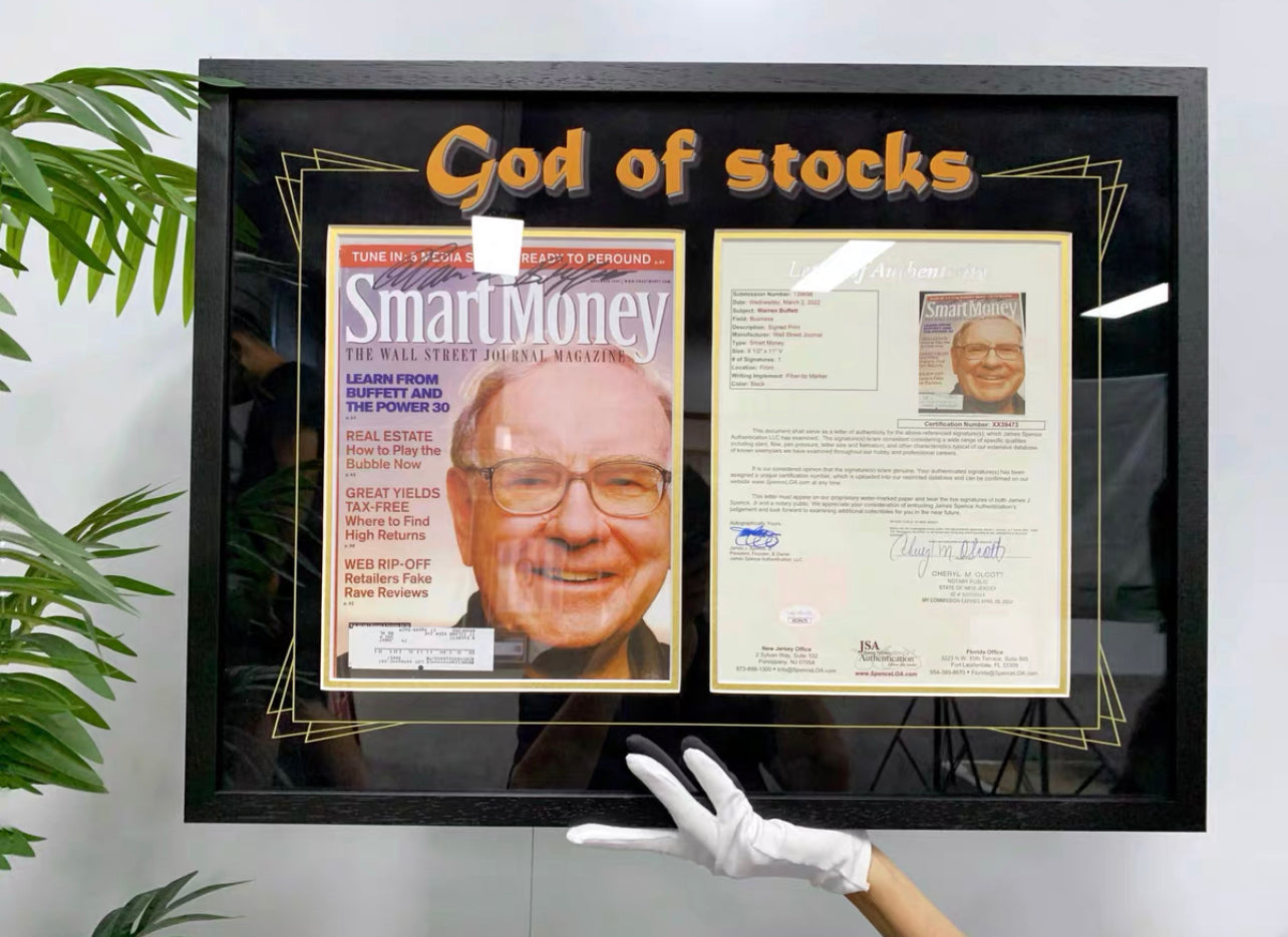 Warren E. Buffett Sentimental Item Custom Framing