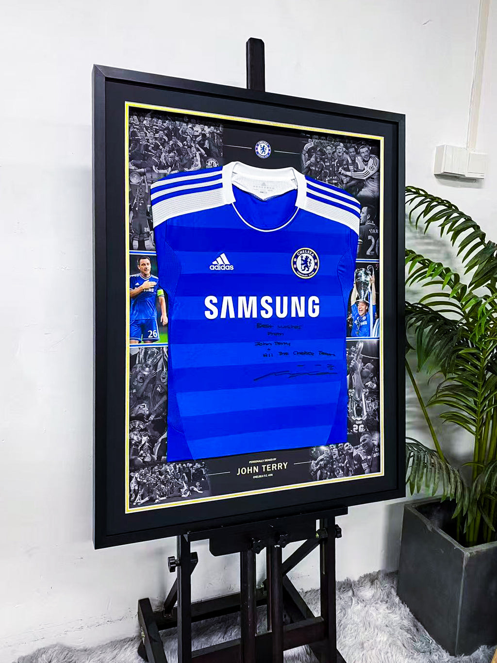 John Terry Signed Chelsea Framed Jersey