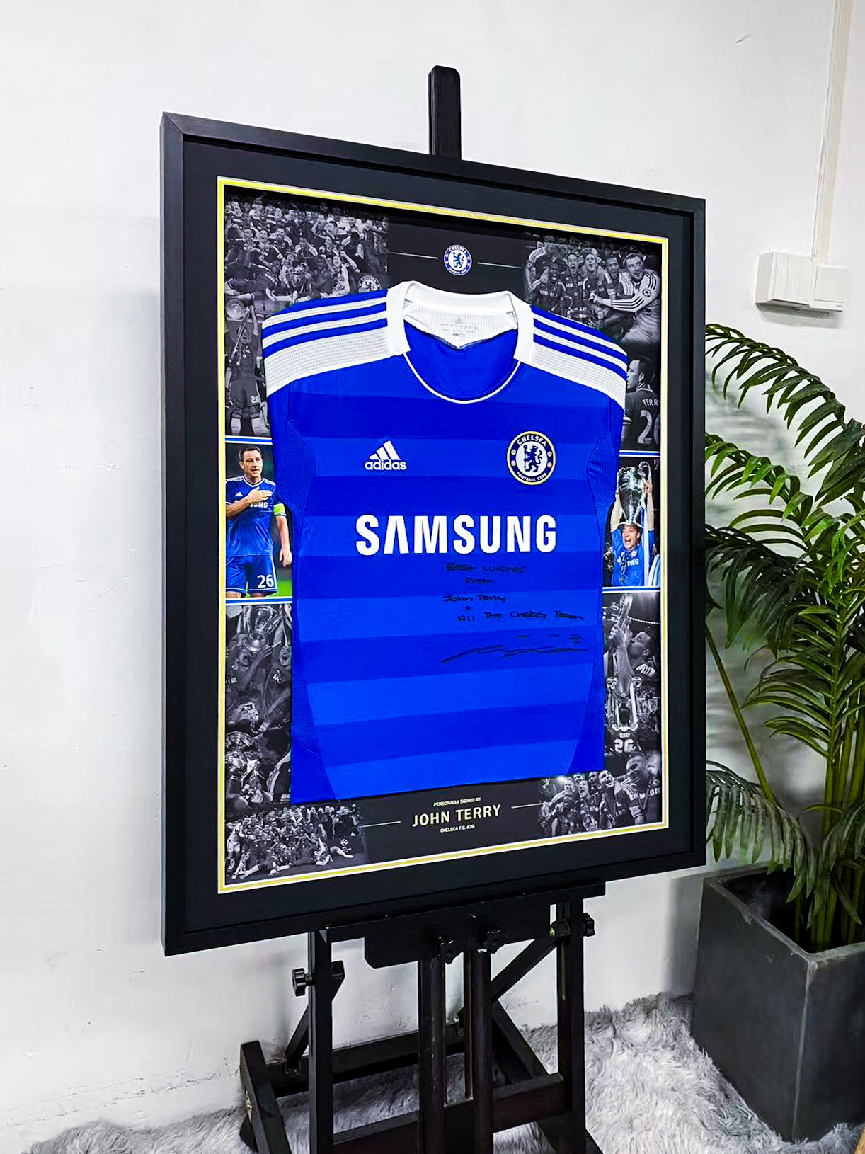 John Terry Signed Chelsea Framed Jersey