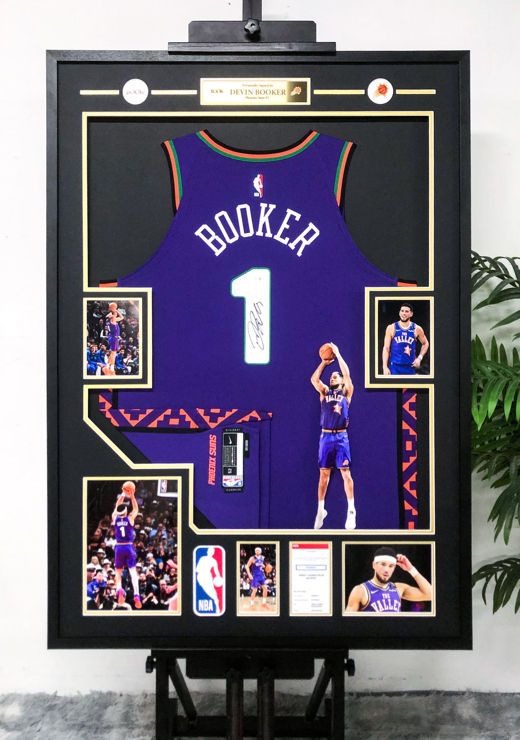 Devin Booker Phoenix Suns Autographed Jersey Framed