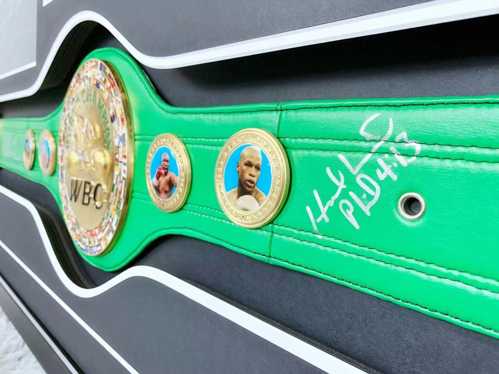 Tyson Golden Belt Signed Custom Framing
