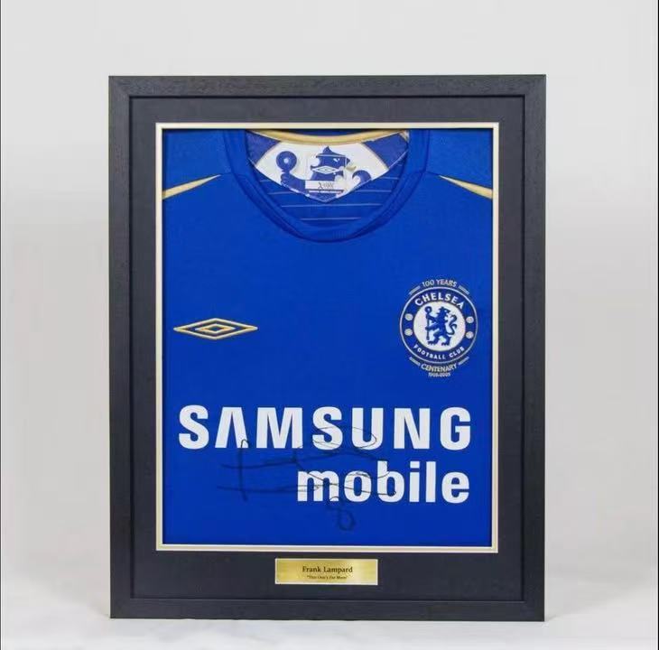 Eden Hazard Chelsea Autographed Jersey Custom Framing