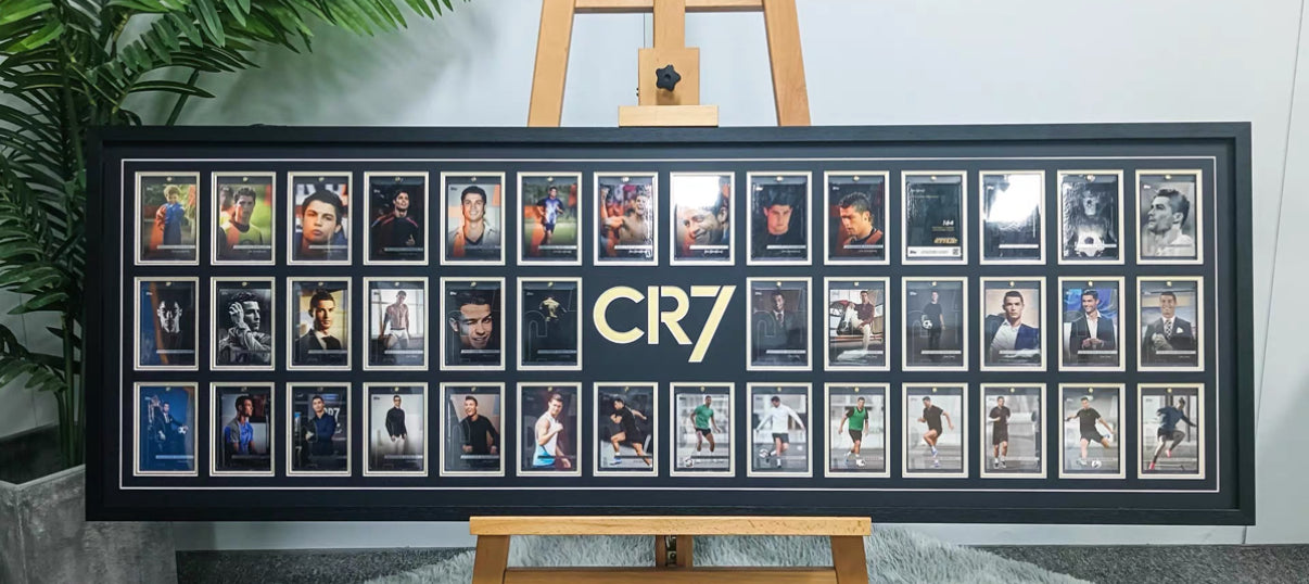 Cristiano Ronaldo Trading Card with Personalized Custom Design Framed 000037