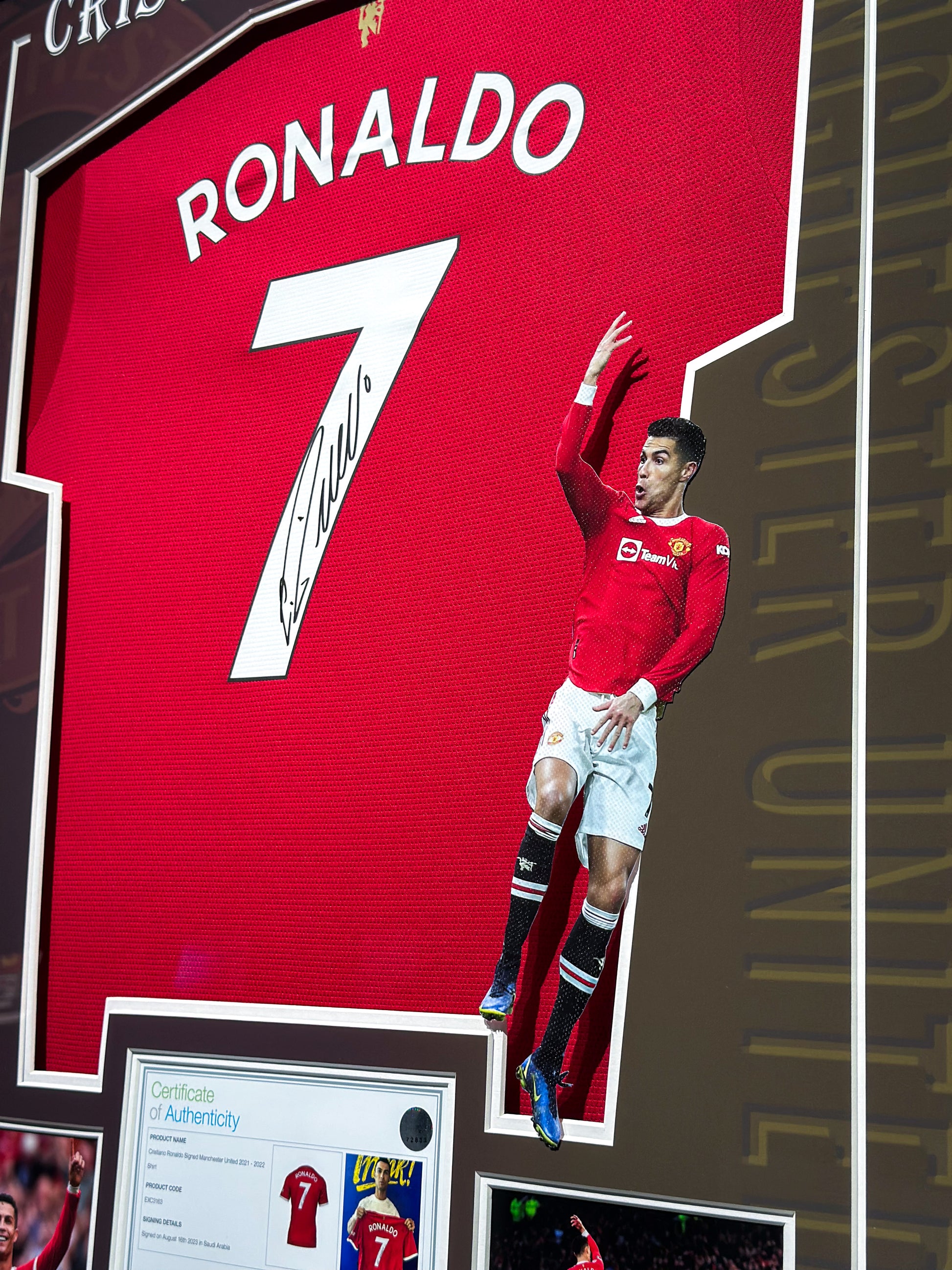 Cristiano Ronaldo Manchester United Autographed Jersey