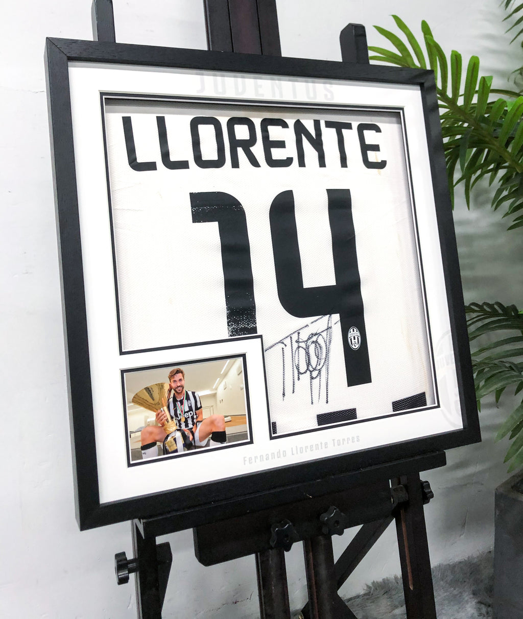 Fernando Llorente Juventus Jersey Custom Framing