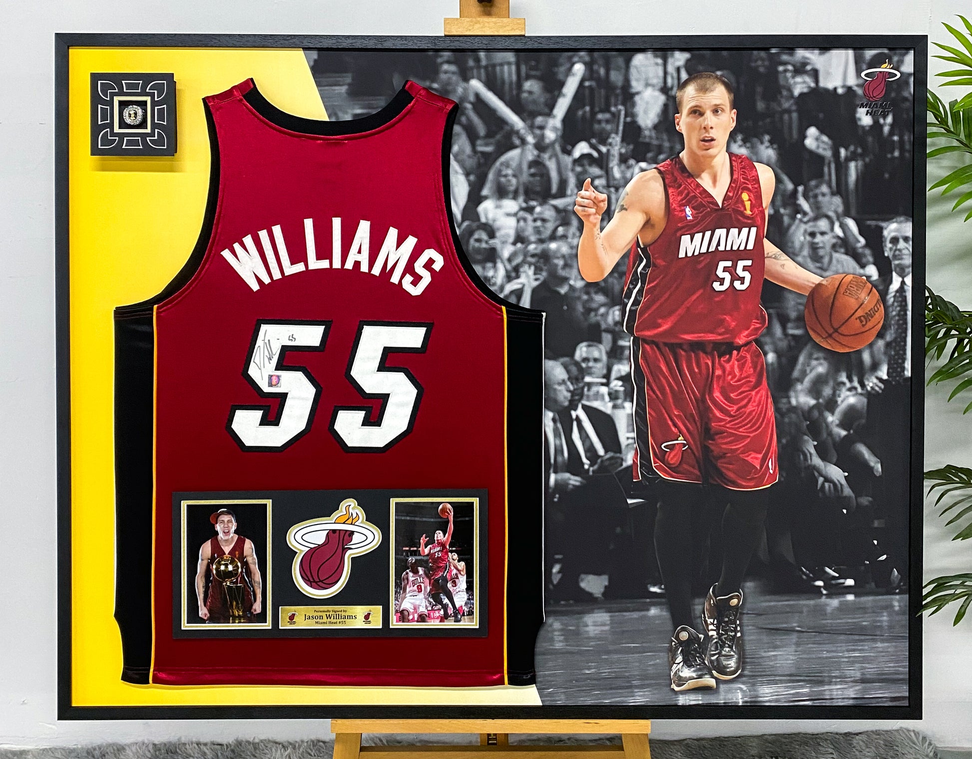White Chocolate Miami Heat Jersey – Autographed Custom Framing