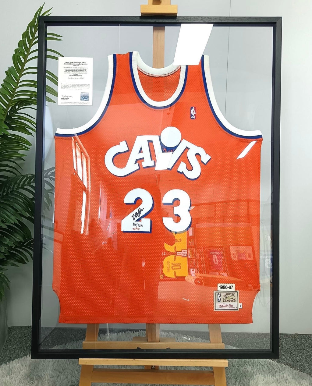 Cleveland Cavaliers LeBron James Autographed Framed Jersey
