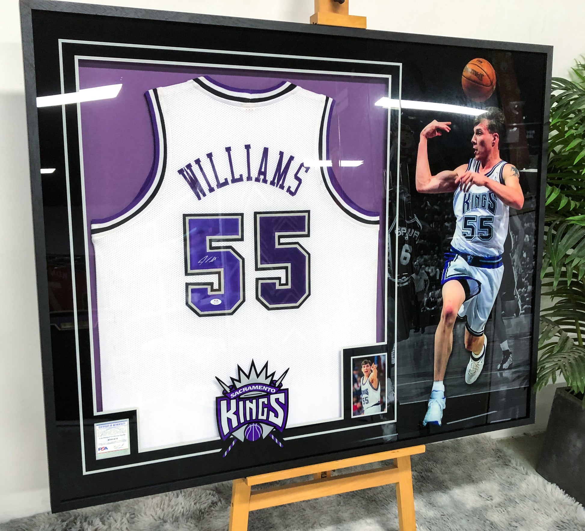 White Chocolate Sacramento Kings Jersey – Autographed Custom Framing
