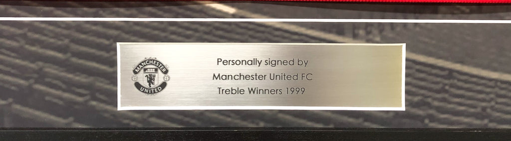 Manchester United Custom Framed Autographed Jersey