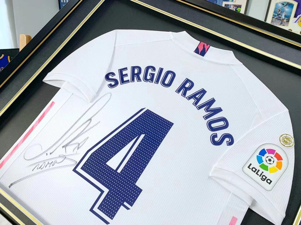 Sergio Ramos Real Madrid Jersey Framing