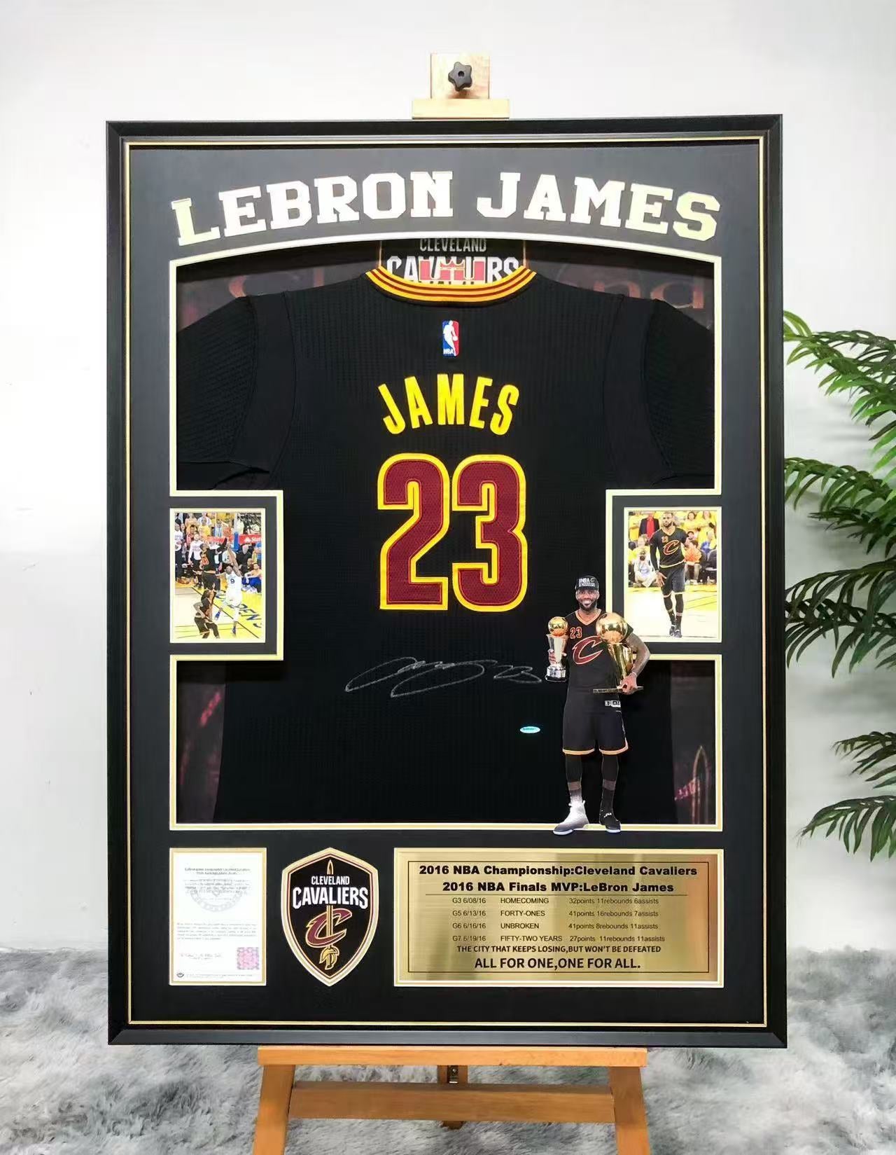 LeBron James Cavaliers Autographed Jersey Framing | Custom NBA Jersey Display Case Study