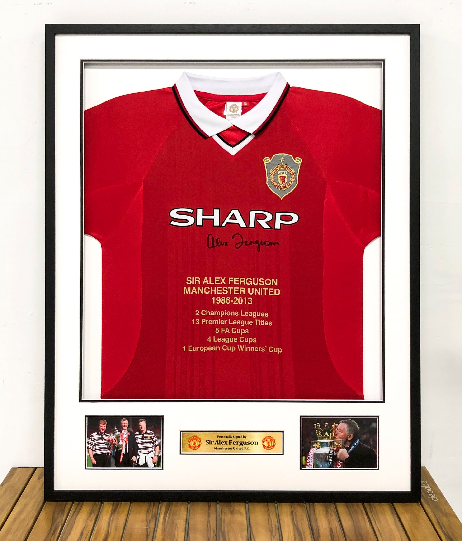 Sir Alex Ferguson Manchester United Jersey Custom Framing