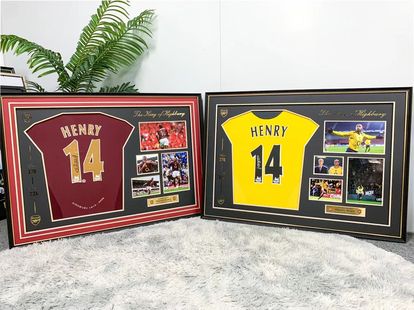 Thierry Henry, Arsenal Football Club Autographed Framed Jersey