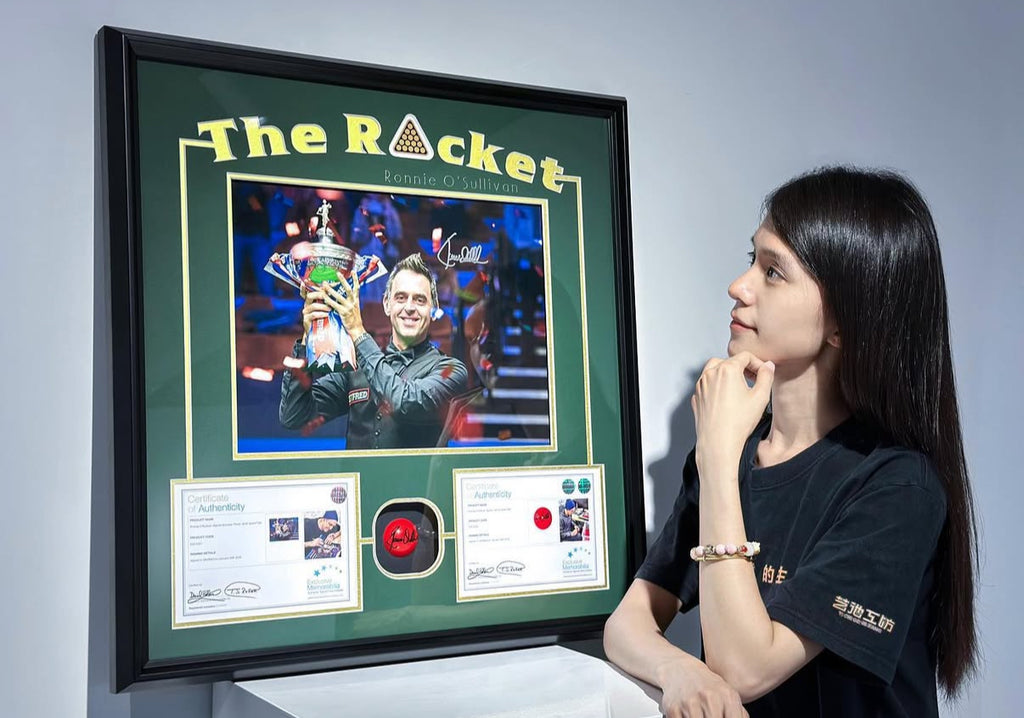 Ronnie O'Sullivan Sentimental Item Custom Framed