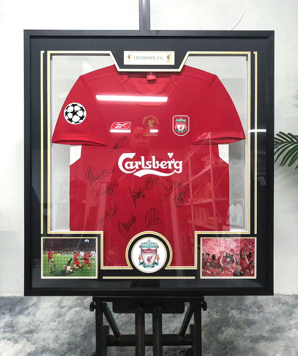 Steven Gerrard Liverpool FC Jersey Custom Framing