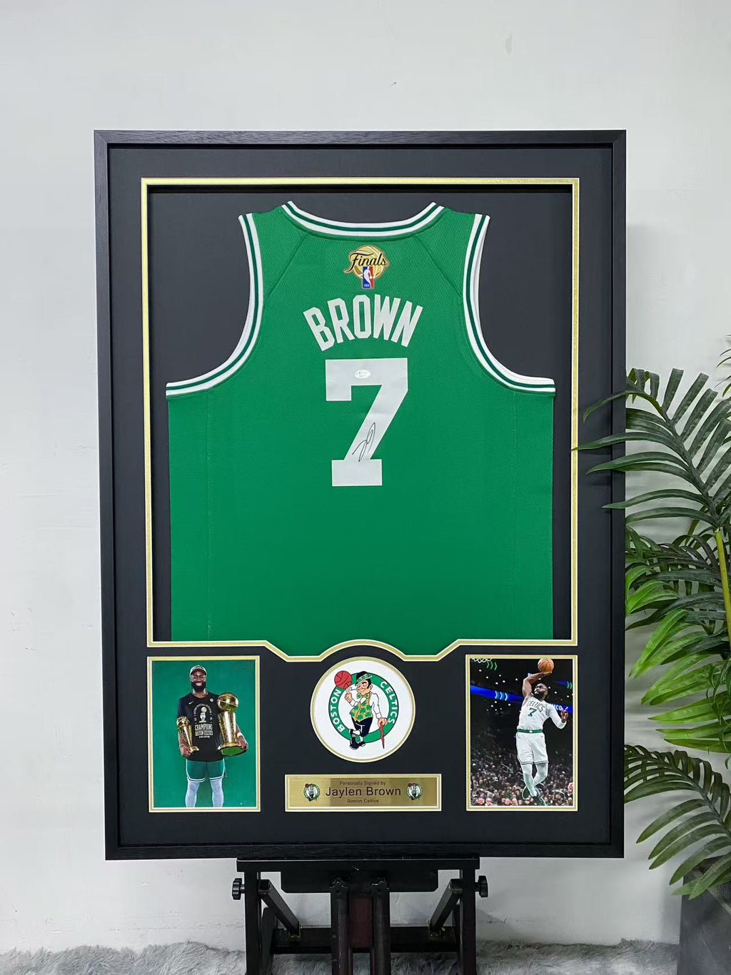 Jaylen Brown Boston Celtics Signed Jersey Framing