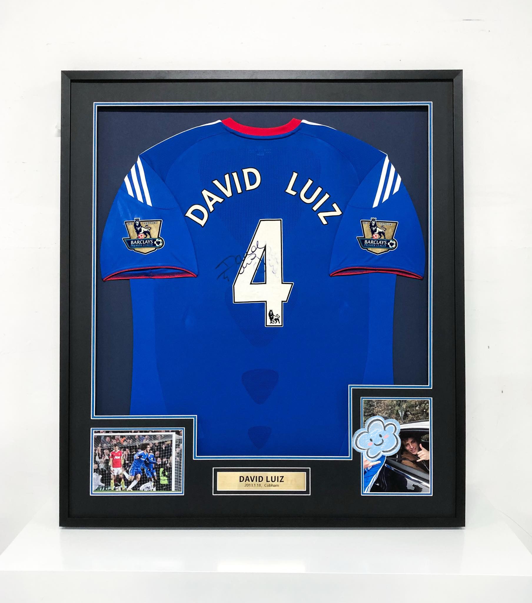 Frank Lampard Chelsea Autographed Jersey Custom Framing