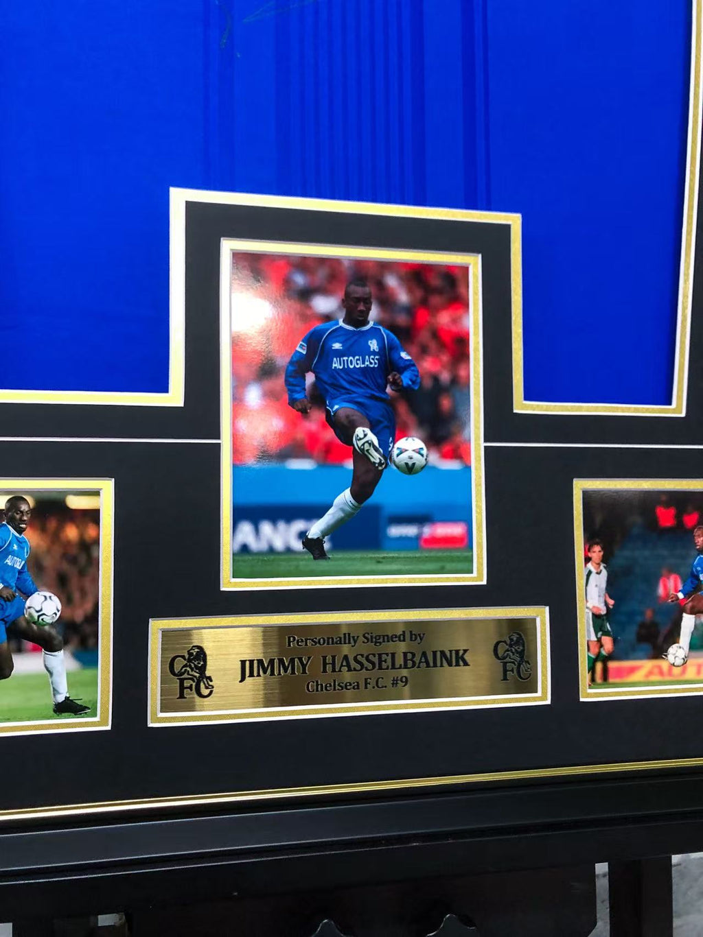 Jimmy Hasselbaink Chelsea Autographed Jersey Custom Framing