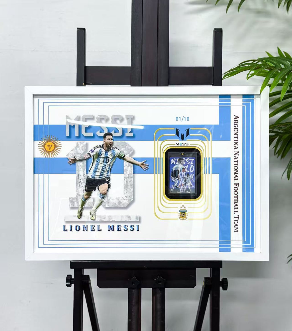 Lionel Messi Trading Card Framing | Custom Football Card Display Case Study