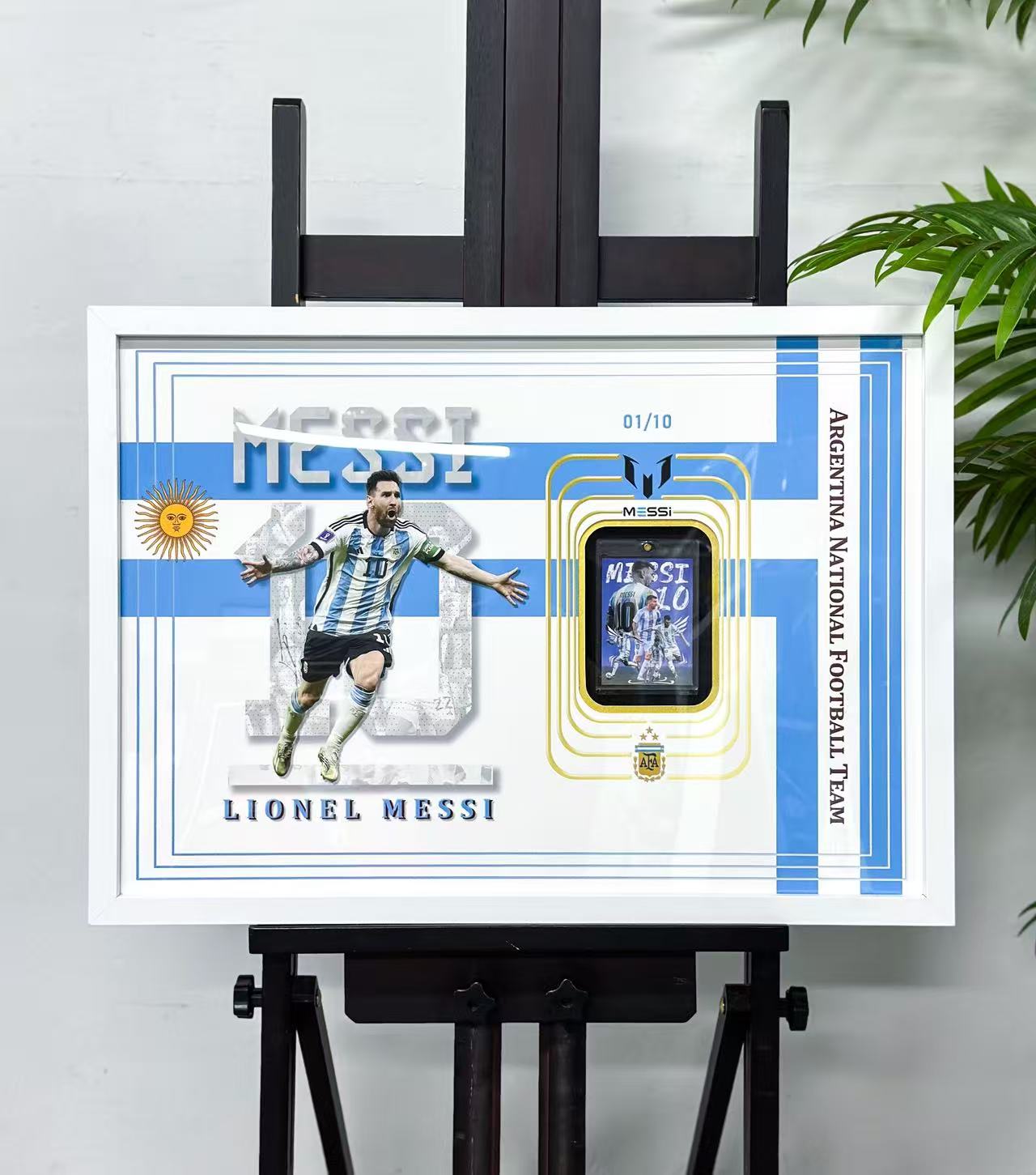 Lionel Messi Trading Card Framing | Custom Football Card Display Case Study