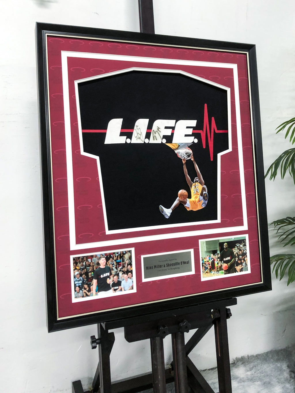 Shaquille O'Neal Custom Basketball Jersey Framing