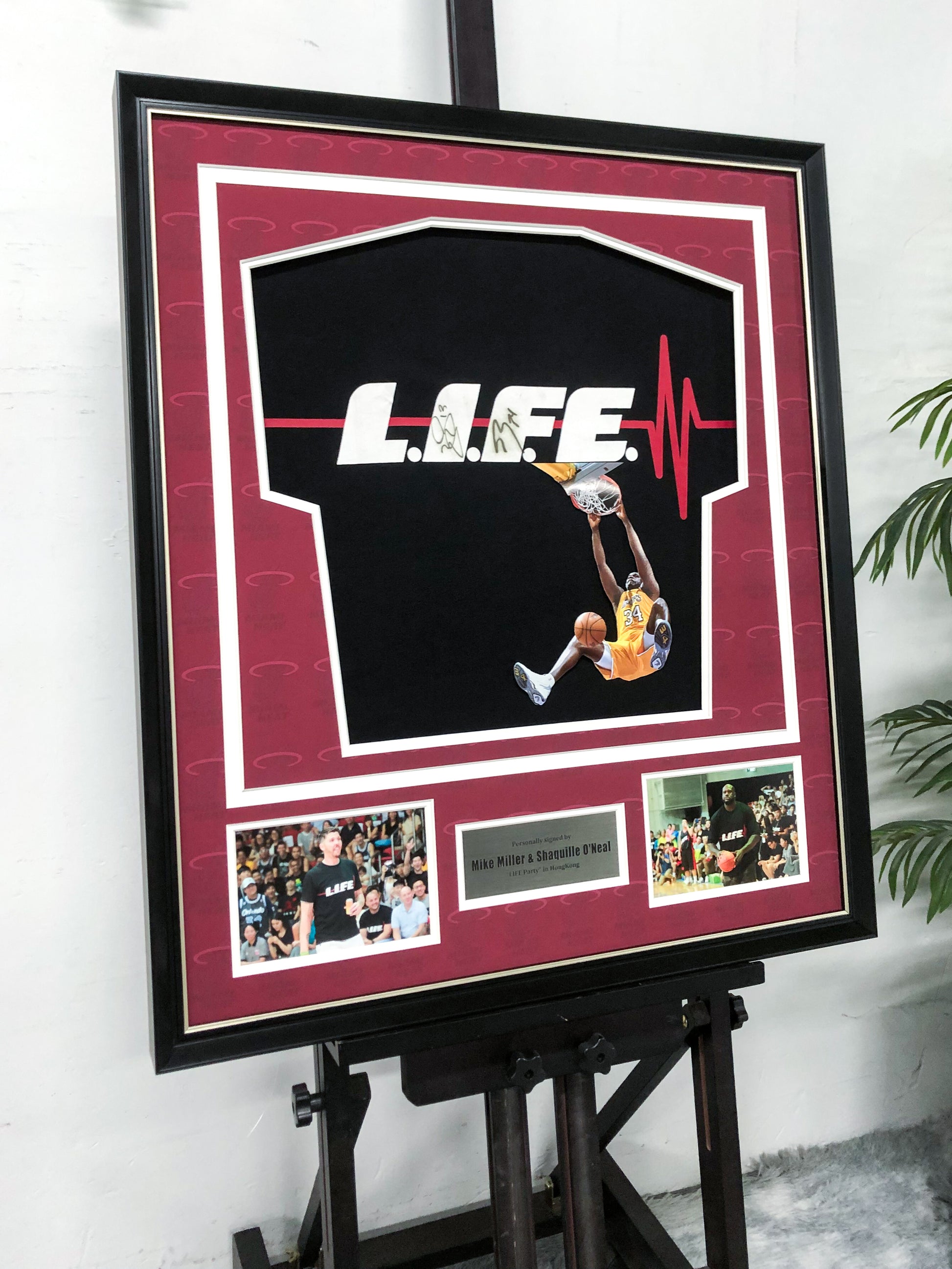 Shaquille O'Neal Custom Basketball Jersey Framing