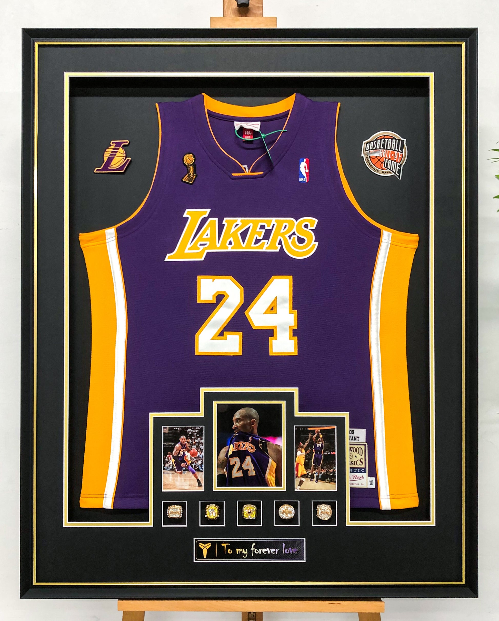 Kobe Bryant Los Angeles Lakers Jersey Custom Framing