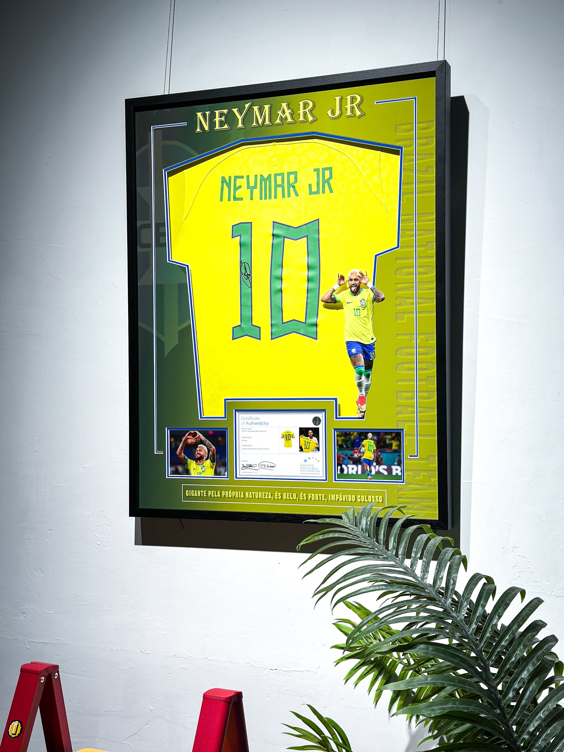 Neymar Jr Brazil National Team Autographed Jersey