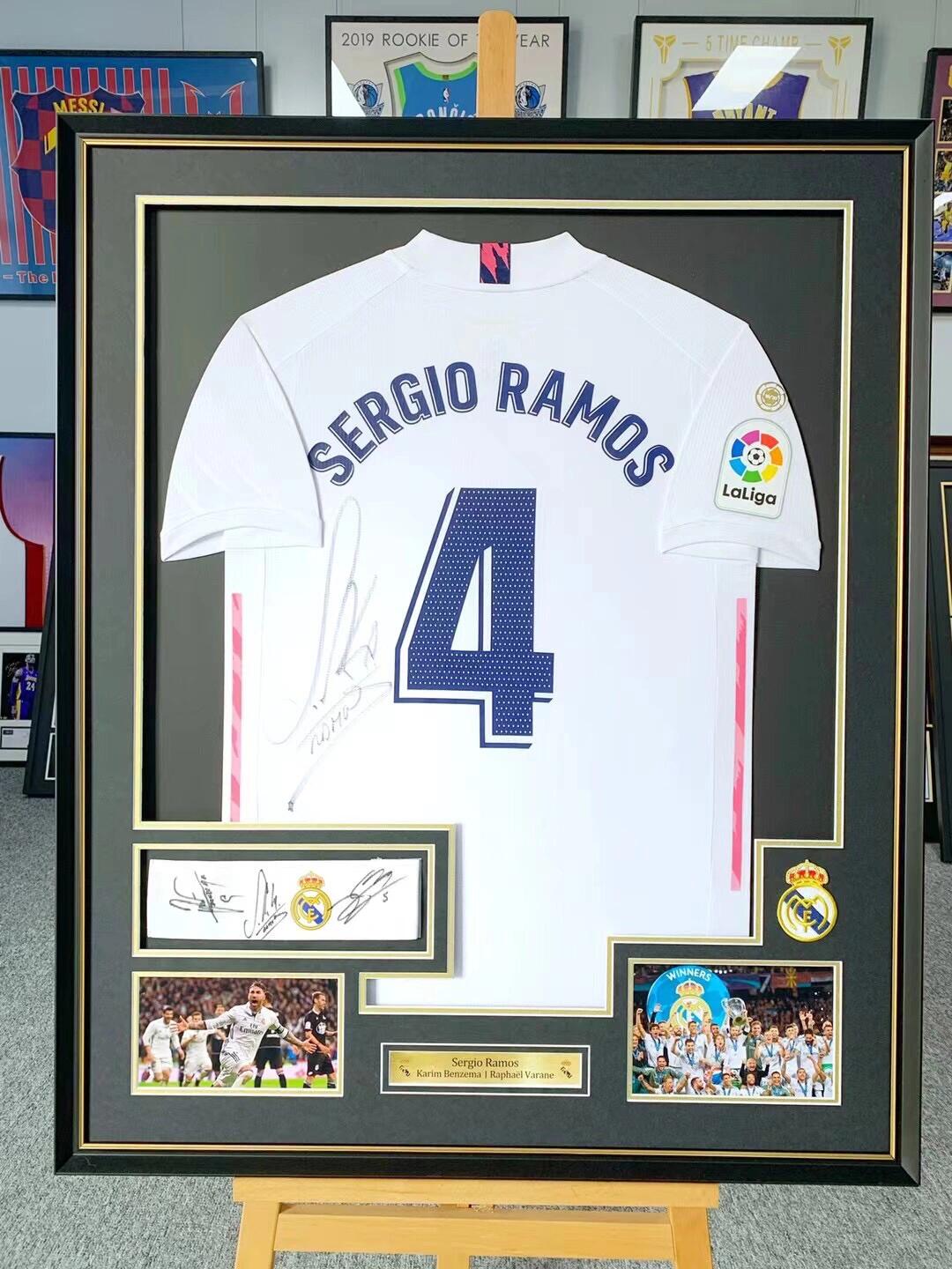 Sergio Ramos Real Madrid Jersey Framing