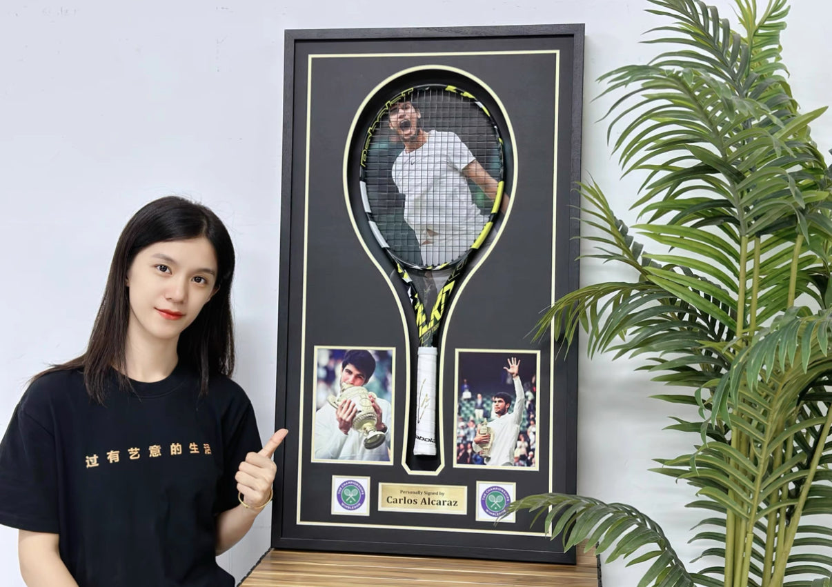 Carlos Tennis Racket – Sentimental Item Custom Framing