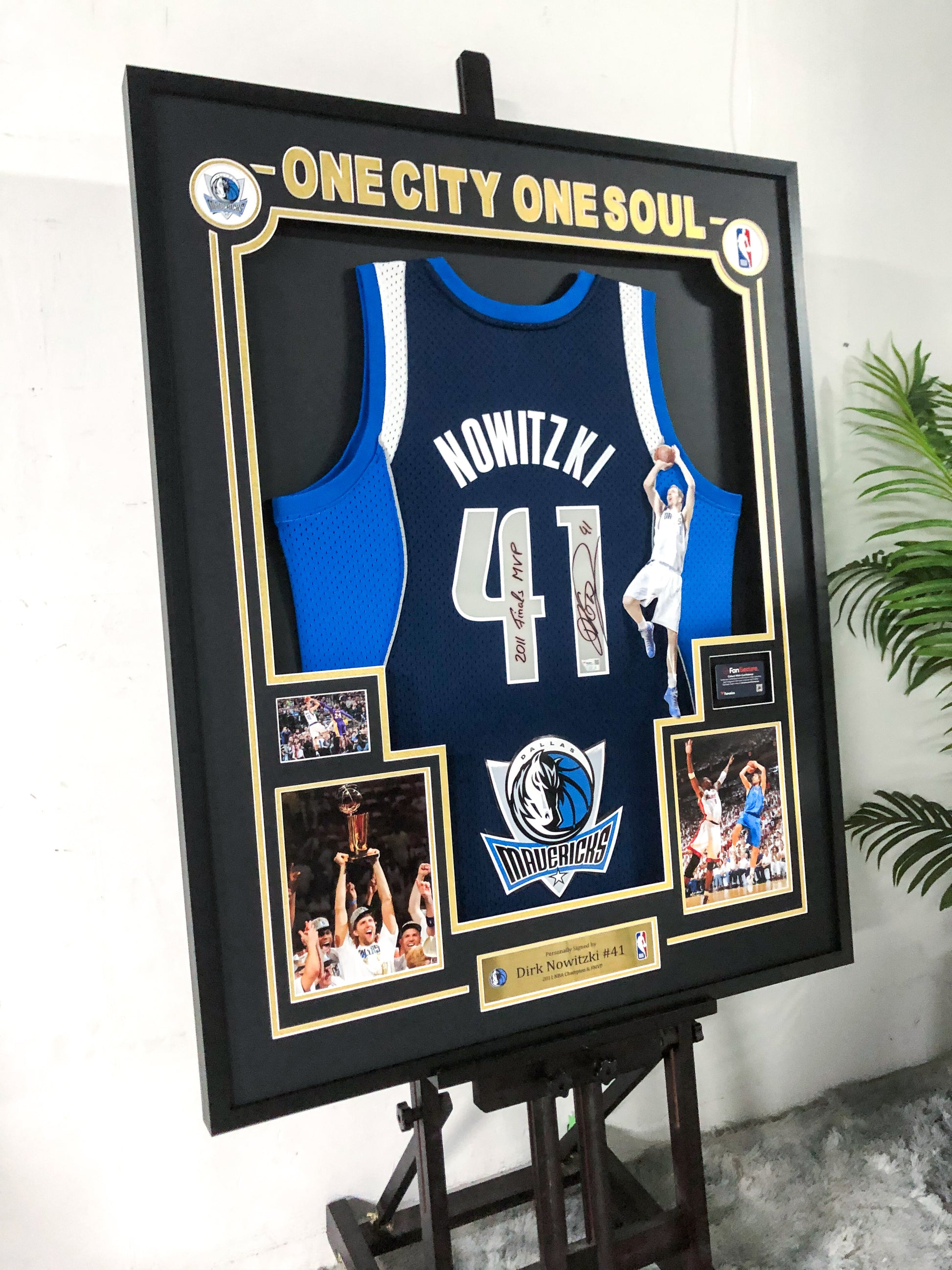 Dirk Nowitzki Dallas Mavericks Jersey Custom Framing
