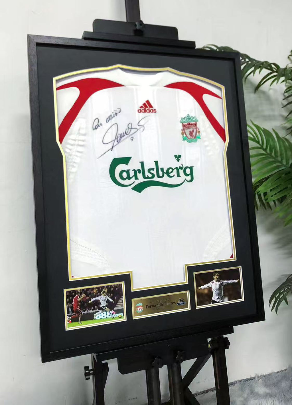 Liverpool FC Autographed Jersey Custom Framed