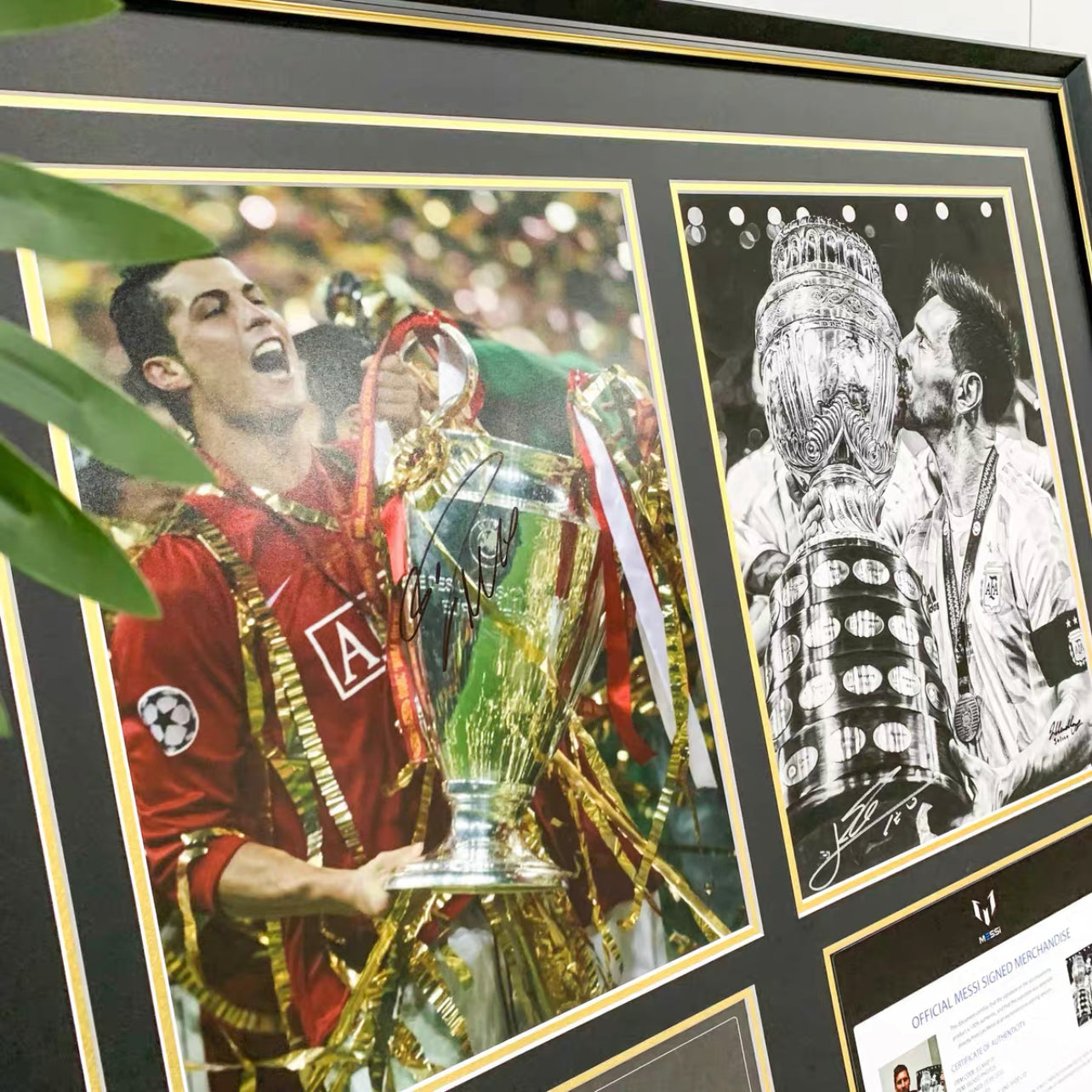 Messi & Ronaldo Custom Framed Poster