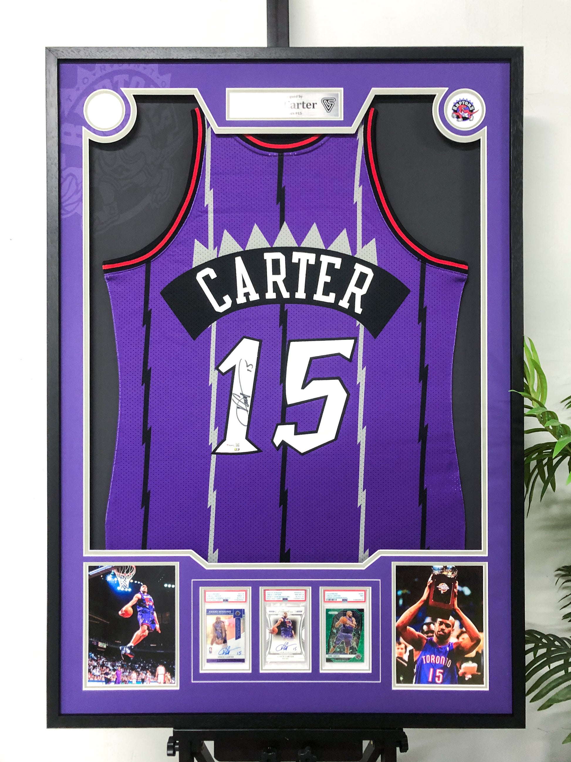 Vince Carter Toronto Raptors Jersey Custom Framing