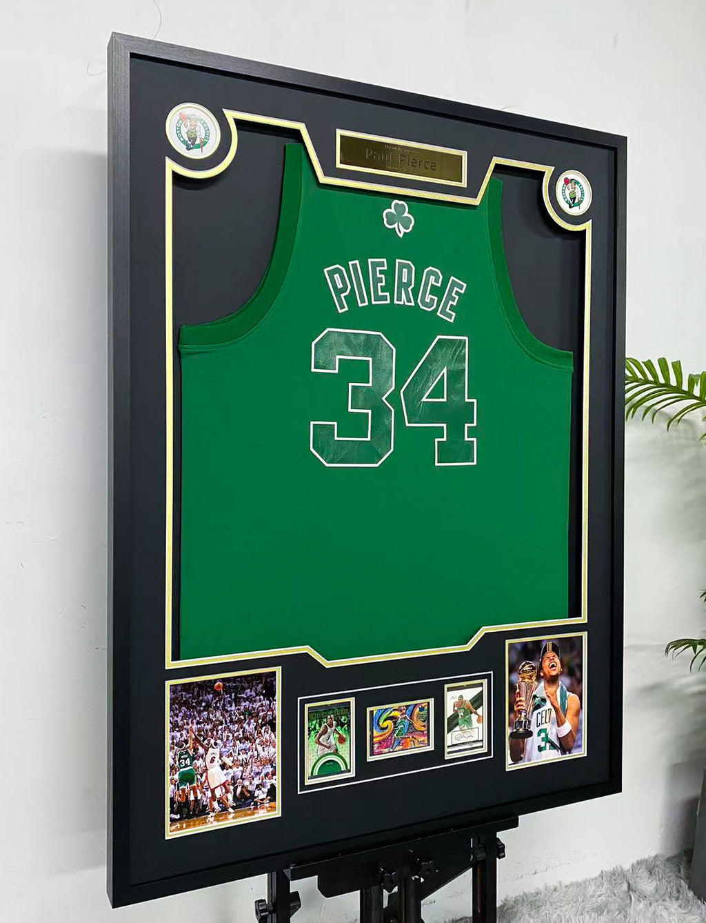 Paul Pierce Signed Celtics Framed Jersey