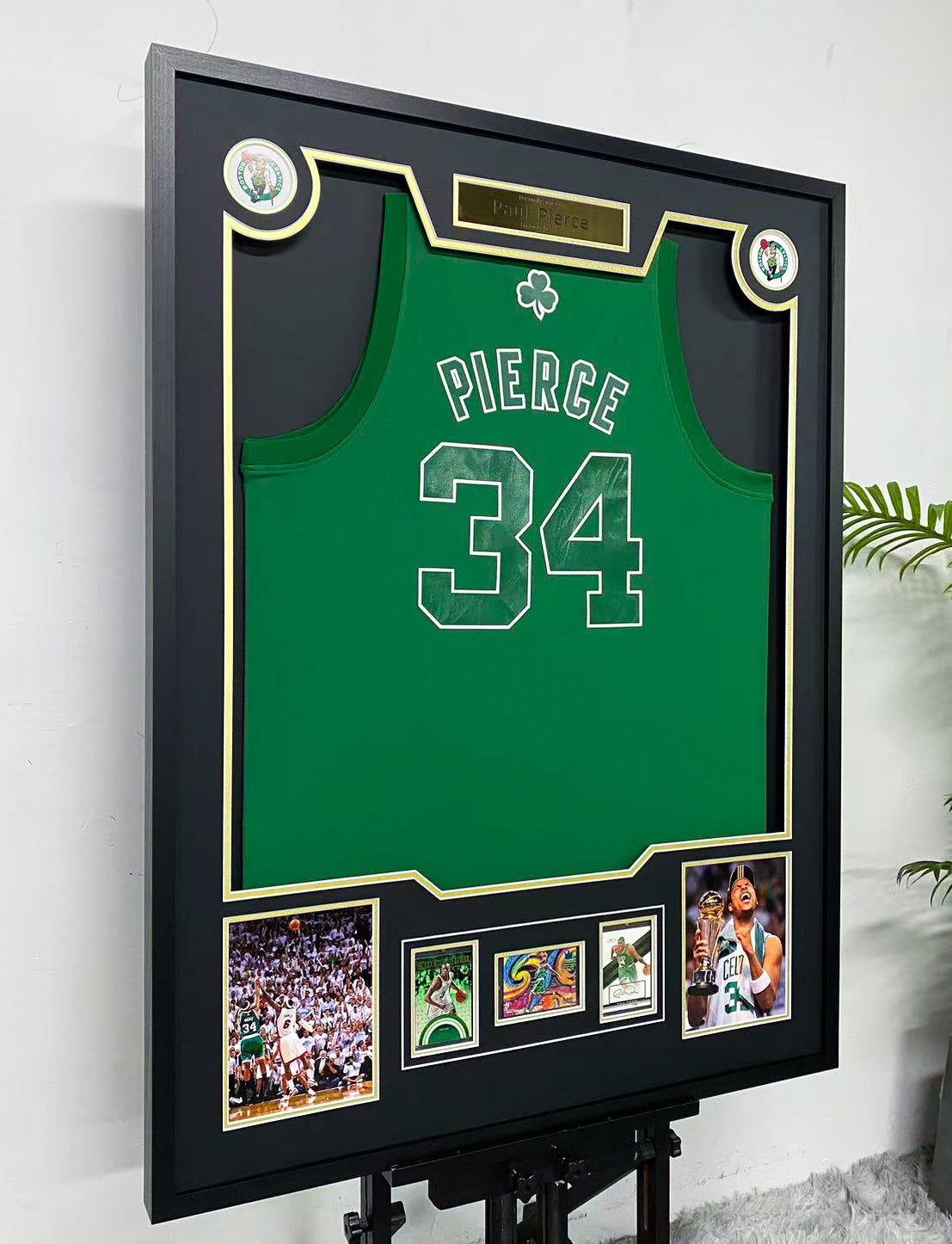 Paul Pierce Signed Celtics Framed Jersey