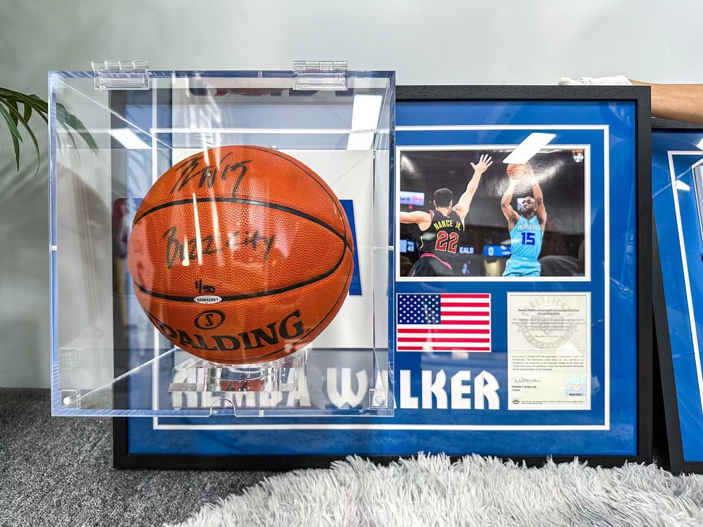 Autographed Custom Framed Basketball