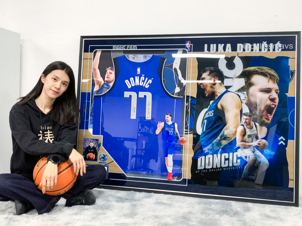 Luka Doncic Dallas Mavericks Jersey Custom Framing