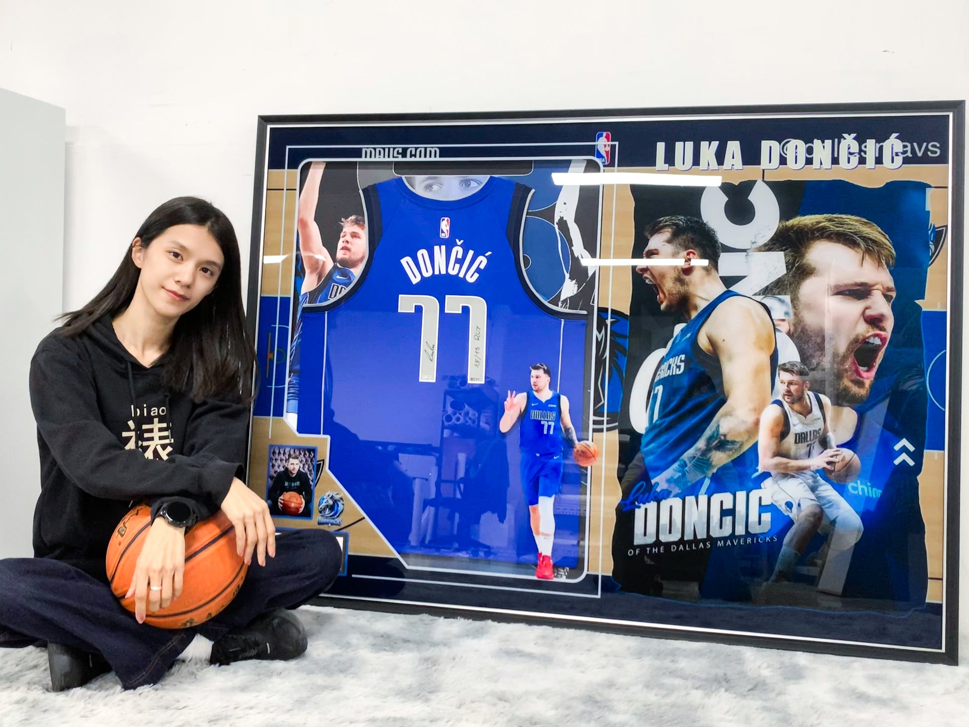 Luka Doncic Dallas Mavericks Jersey Custom Framing