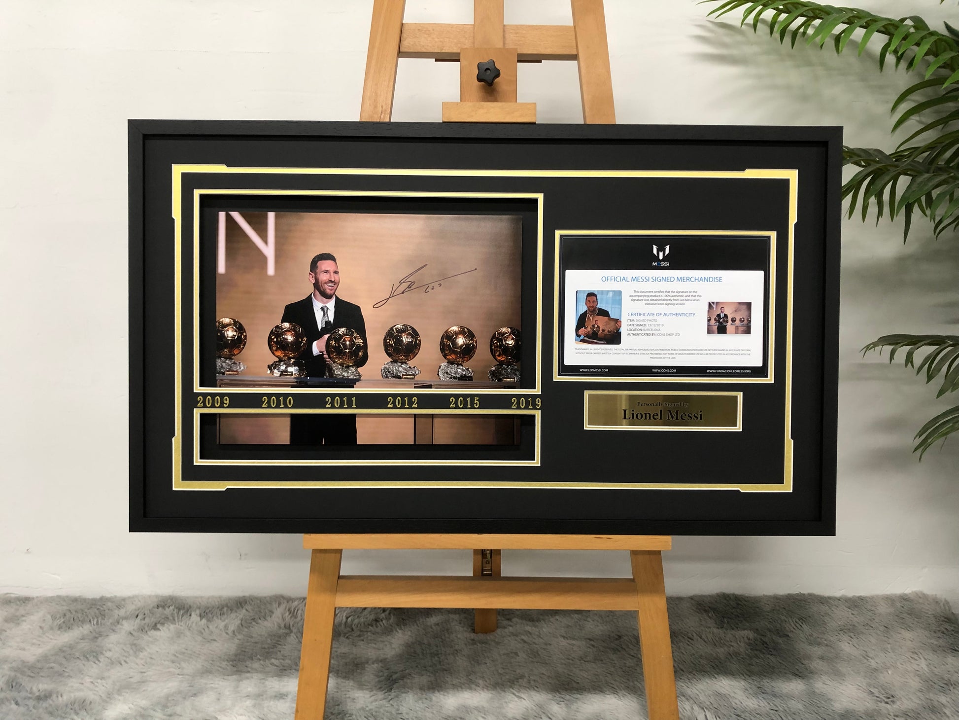 Lionel Messi Custom Framed Poster