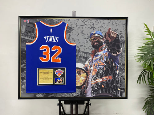 Karl-Anthony Towns New York Knicks Jersey Framing