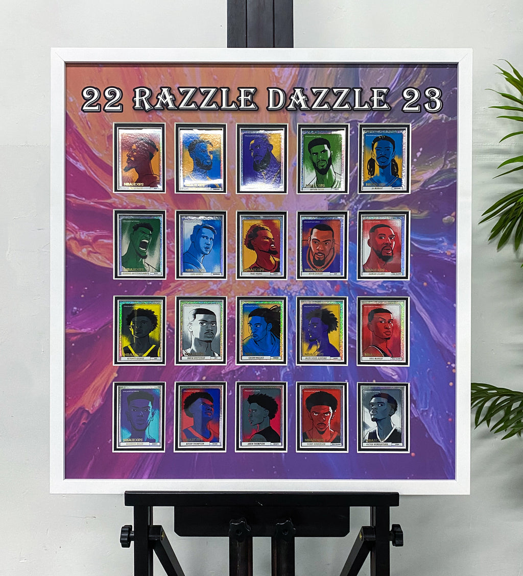 22-23 Razzle Dazzle NBA Basketball Card Framing | Sentimental Item Sports Card Display