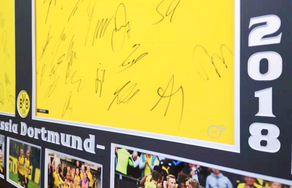 Borussia Dortmund Autographed Jersey Jersey Framing